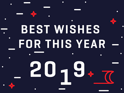 Best wishes for this year 2019! 2019 adobe illustrator adobe photoshop best branding design graphic design happy icon logo logotype design media logo new type typography vector wishes year