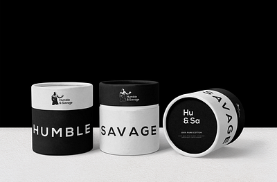 Packaging H&S adobe illustrator adobe photoshop black white black and white branding design graphic design humble illustration logo logotype design media logo packaging packaging design savage studio type typography vector