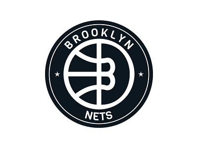 Brooklyn Nets logo. basket basketball branding brooklyn brooklyn nets freelance graphic design illustration logo logotype design nba newyork