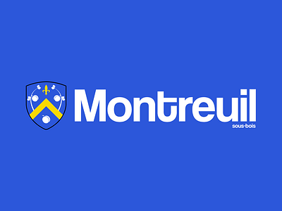 Montreuil City's logo. admin blazon branding city france graphic design illustration logo metropole montreuil paris redesign town typography
