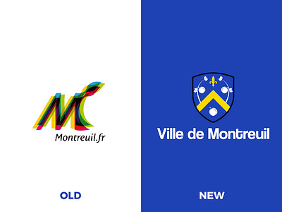 Montreuil City's logo. blazon branding city city branding coat of arms design france graphic design illustration logo logotype design montreuil city redesign visual identity
