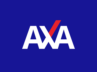 AXA' logo axa branding concept firm graphic design international logo redesign stationery