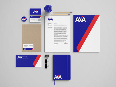 AXA's concept logo axa branding concept firm graphic designer international logo redesign stationery