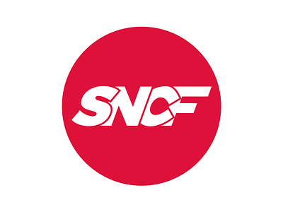 SNCF's logo. branding company company logo concept graphic designer logo logotype design railroad railway rebrand red round sncf train
