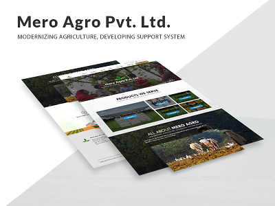 Mero Agro Website Redesign agro design green ui ux website wordpress
