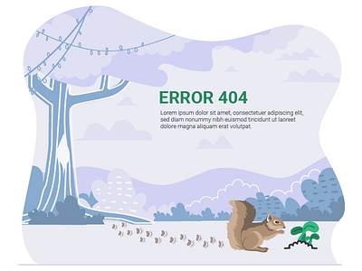 Error 404 illustration landing page