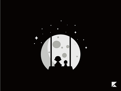 Charlie Brown adobeillustator cartoon charlie brown comic design dribbbleshot ilustration logodesigner moon night snoopy vector