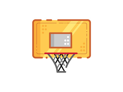 Basketball Board (4/30) adobe illustrator basketball dribbbleshot flatdesign icon illustration logodesigner vector