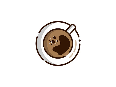 Coffee cup (13/30) adobe illustrator coffee cup design dribbbleshot flatdesign icon illustration logodesigner vector