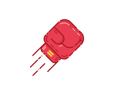 Boxing Glove (16/30) adobe illustrator box boxing boxing gloves dribbbleshot flatdesign icon illustration logodesigner symbol vector