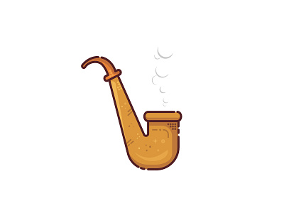 Tobacco Pipe (26/30) adobe illustrator design dribbbleshot flatdesign icon icons illustration logodesigner pipe tobacco pipe tobaco vector