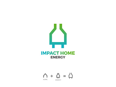 Home Energy adobe ilustrator brand dribbbleshot electric energy gradient house icon logo logodesign smartlogo vector