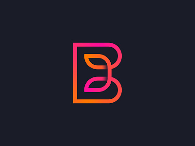 Letter B exploration adobe illustrator brandmark design dribbbleshot gradient icon letter lettermark logodesign logodesigner symbol typography vector