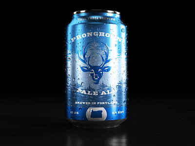 Pronghorn Pale Ale branding design package design