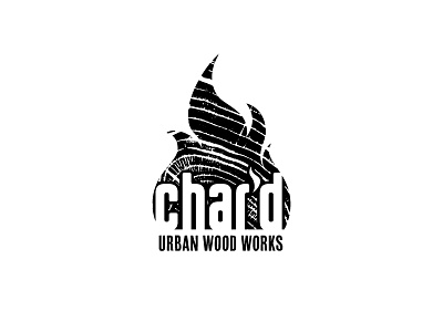 Char'd Urban Wood Works black craft logo logos texture textured white wood woodwork