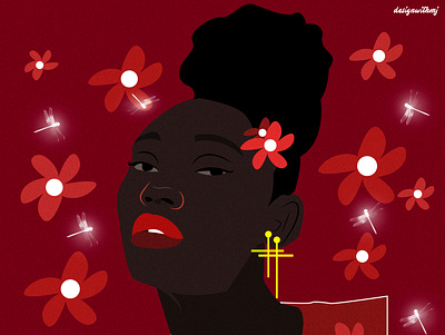 BLACK, RED AND SPICY black blackcreator blacklivesmatter design dribbble illustration instagram poster art vector