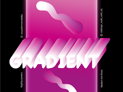 Gradient advertising gradient illustration logo poster product design ui ux