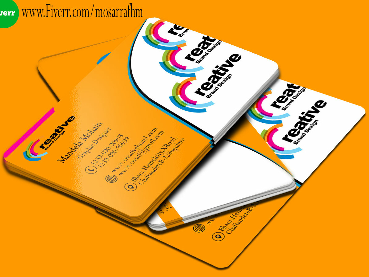 Business Card Design by Mosarraf Hossain Logo Designer on Dribbble