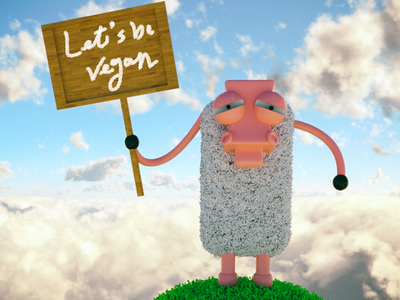 Let's Be Vegan | Cinema 4D 3dart abstract art cinema 4d