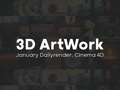 3D Artwork, January Daily-render Pack 3d 3d art 3d artist 3dart abstract art cinema 4d concept art dailyredner dailyrender photoshop render