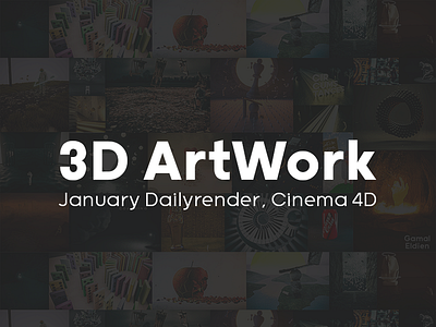 3D Artwork, January Daily-render Pack