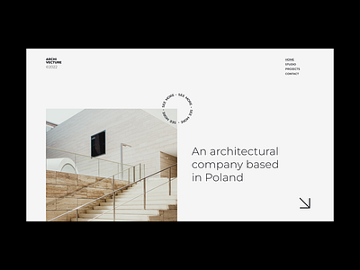 Architectural Company Website architectural architecture company figma minimalism ui webdesign website