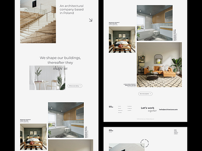 Architectural Company Website architectural architecture company figma minimalism uiwebsite webdesign