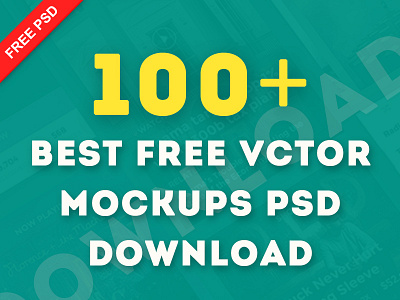 100 Best Free Vector Mockups PSD Download designer download free illustrator mockup photoshop psd vector