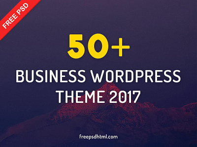 50+ Business WordPress Theme 2017