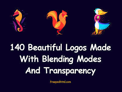 Beautiful Logos Made With Blending Modes And Transparency 2018