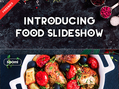 Introducing Food Slideshow – Free After Effect Template after download effect free freebies slideshow template ui