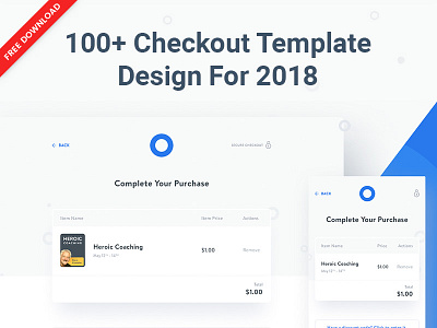 100+ Best Examples Of Checkout Template Design For 2018