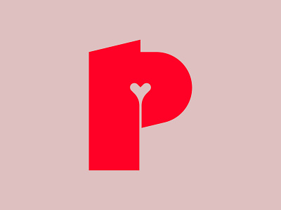 36 Days of Type / P 36daysoftype 36daysoftype16 bright challenge graphic design heart letter lettering logo logotype love p red shape type typography vector werock