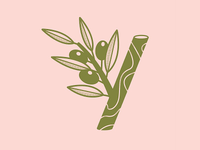 36 Days of Type / Y 36daysoftype branch brush challenge green letter lettering natural nature neutral olive olivegreen scatter texture tree type typeface typography y
