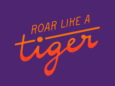 Roar like a Tiger digital handlettering illustration lettering letters logo procreate procreate app procreate art roar sans serif script tiger type typography