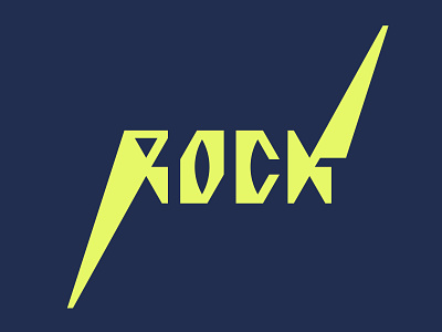 ROCK branding exploration font graphic design lettering logo rock shape type typography vector visual identity werock