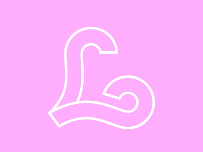 36 Days of Type / L 36 days of type 36daysoftype challenge font graphic design heart letter lettering logotype monoline pink type typography vector werock