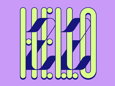 Hello '22 animation colourful font graphic design green illustration lettering letters logo purple sans serif shape type typography vector werock