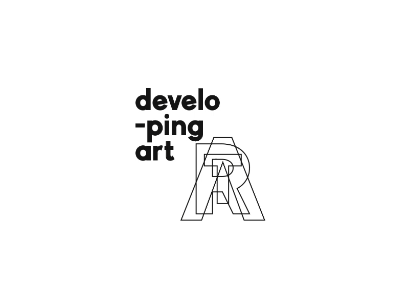 Developing Art Logo / It's all about distortion art artistic branding contemporary dance dance developing distortion geometric gif logo logo design performing arts sans serif type typography vector visual identity warp wip work in progress