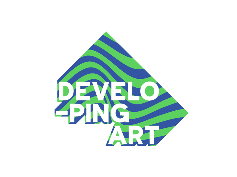 Developing Art / Colour and Shape art blue branding colours cutout geometric graphic desgin green logo marble negative space pattern purple stacked type typographic vector visual communication wave white