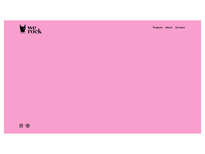 weRock Studio [Website WIP] branding digital digitaldesign flow horizontal hover interaction landscape pink portfolio scroll showcase studio ui ux visual identity web web design webflow website