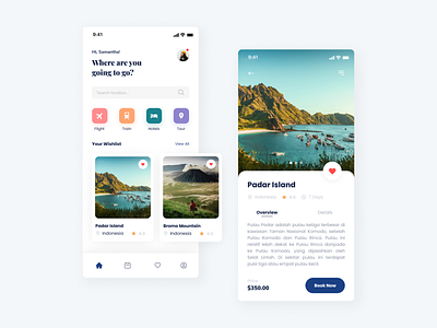 Traveling Mobile App Design