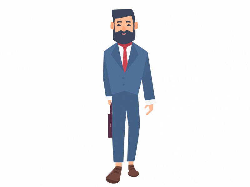 Businessman 2d animation after effects animation animator info graphic motion graphic انفو جرافيك انيميشن فيديو موشن جرافيك