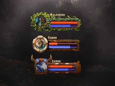 Wow Ui avatar bar hp mana thrall unitframes warcraft worldofwarcraft wow