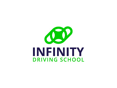 Infinity Driving School Logo branding design icon logo