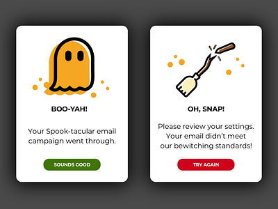 Flash Messages - Halloween branding collect ui design flat identity illustration minimal type typography ui ux vector web web design