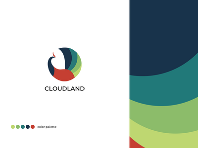 Logo for Cloudland restaurant branding color logo rdd restaurant