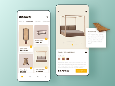 Furniture E-Commerce APP app furniture furniture app furniture store mobile rdd ui user interface