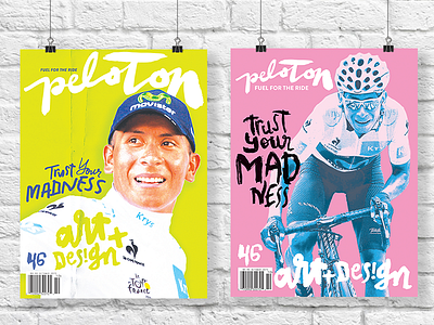 Peloton Magazine issue #46 covers brush script cover cycling hand lettering magazine nairo nairo quintana peloton typography