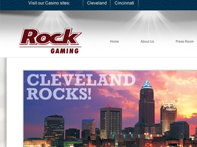 Rock Gaming : Website casino cincinnati cleveland home page homepage rock